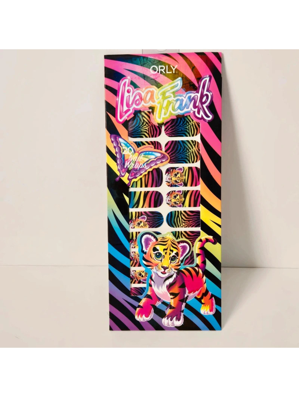 Lisa Frank x Orly Tiger Stripe Gel Nail Strips NIP Set of 20